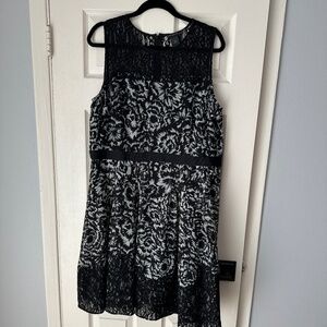 Ann Taylor Floral Lace Dress
